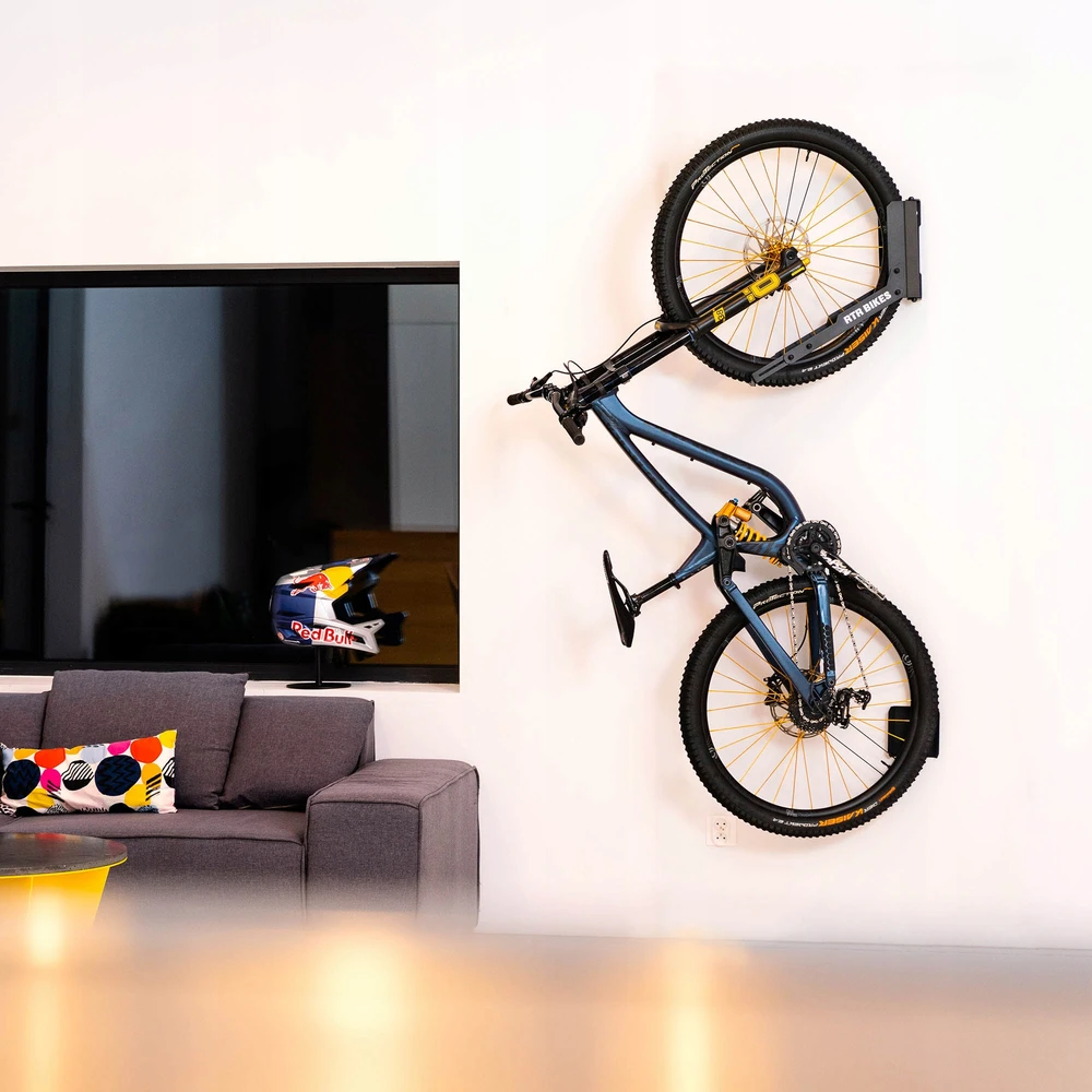 Dviračių stovas Pasukamas sieninis laikiklis RTR BIKES KRANKED TWIST