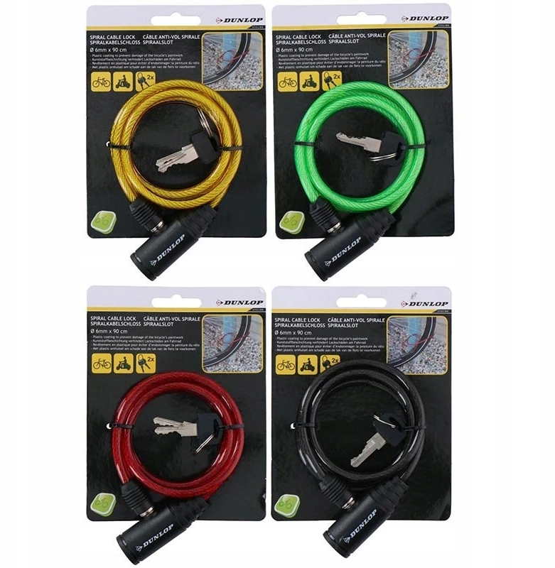 Dviračių užraktas Dunlop, juodas