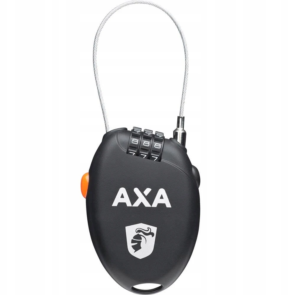 Dviračių užraktas Roll AXA - Ilgis 75cm - Kietumas 1.6mm - Juoda Combi.3 Ch.