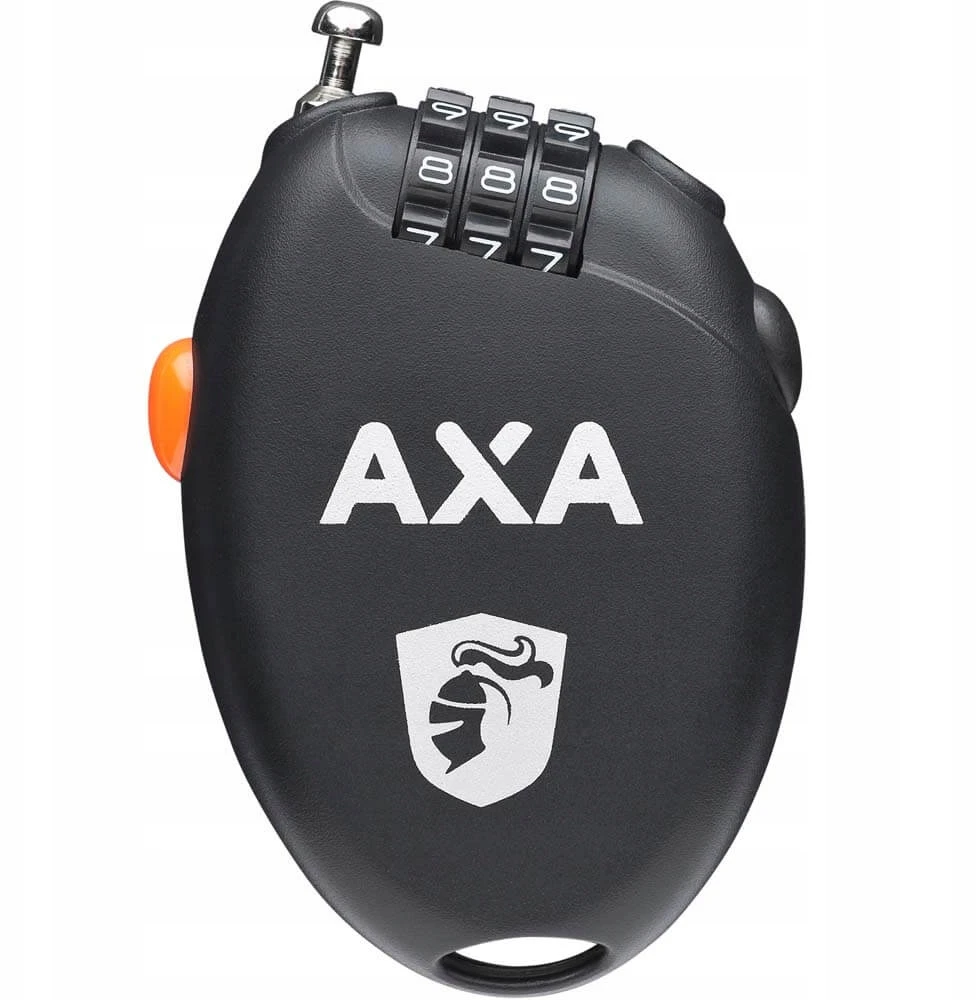 Dviračių užraktas Roll AXA - Ilgis 75cm - Kietumas 1.6mm - Juoda Combi.3 Ch.