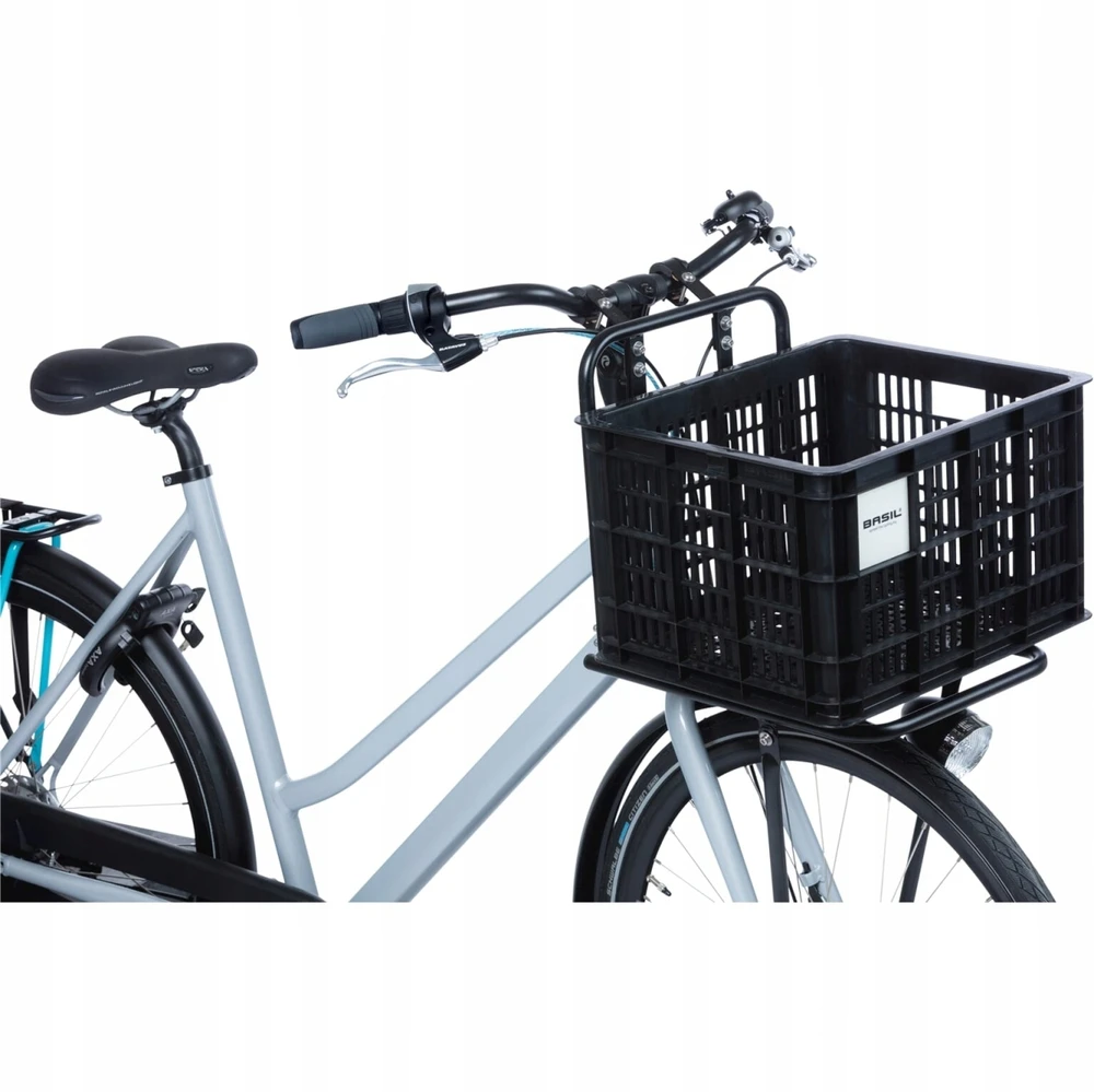 Dviratį krepšys - Basil - Dėžė - 29,5L - Perdirbtas plastikas - Juoda