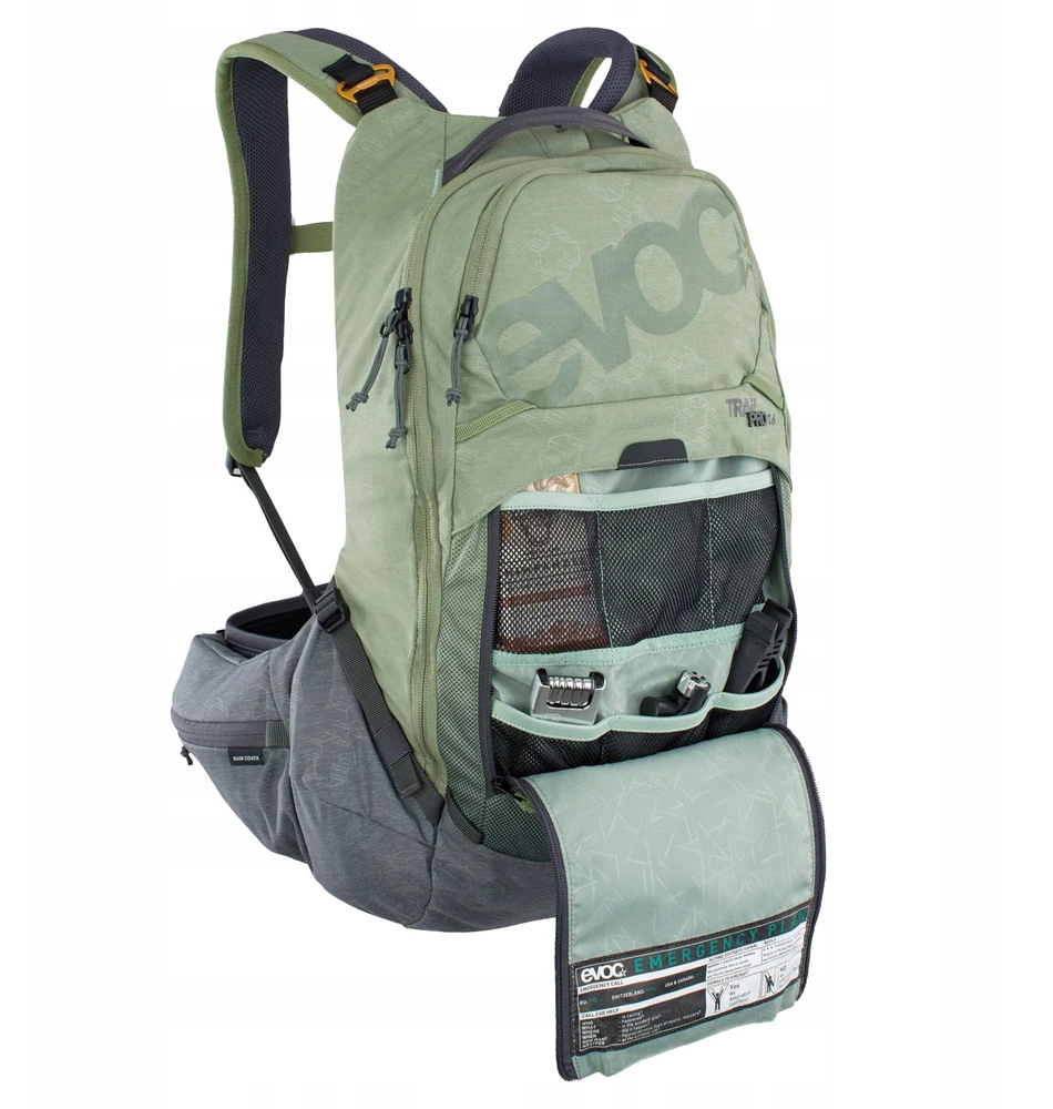 Dviratininko kuprinė Evoc Trail Pro 16 100118327, žalia