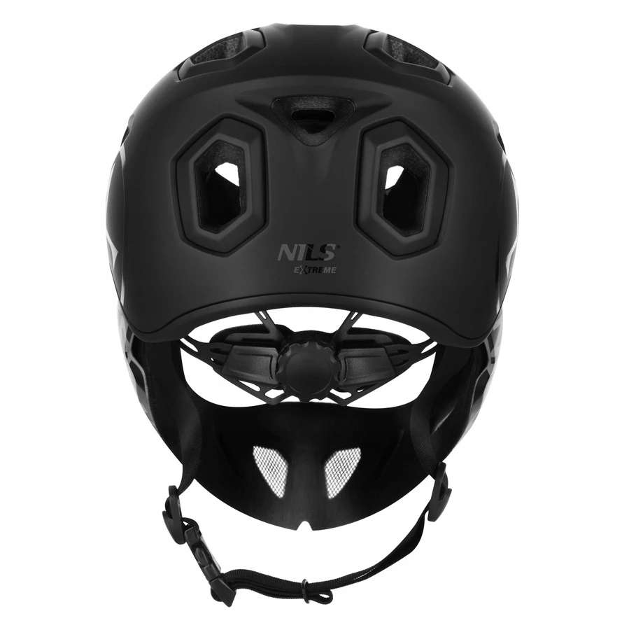 Dviratininkų šalmas Nils Extreme MT401 Rayden, juodas/pilkas