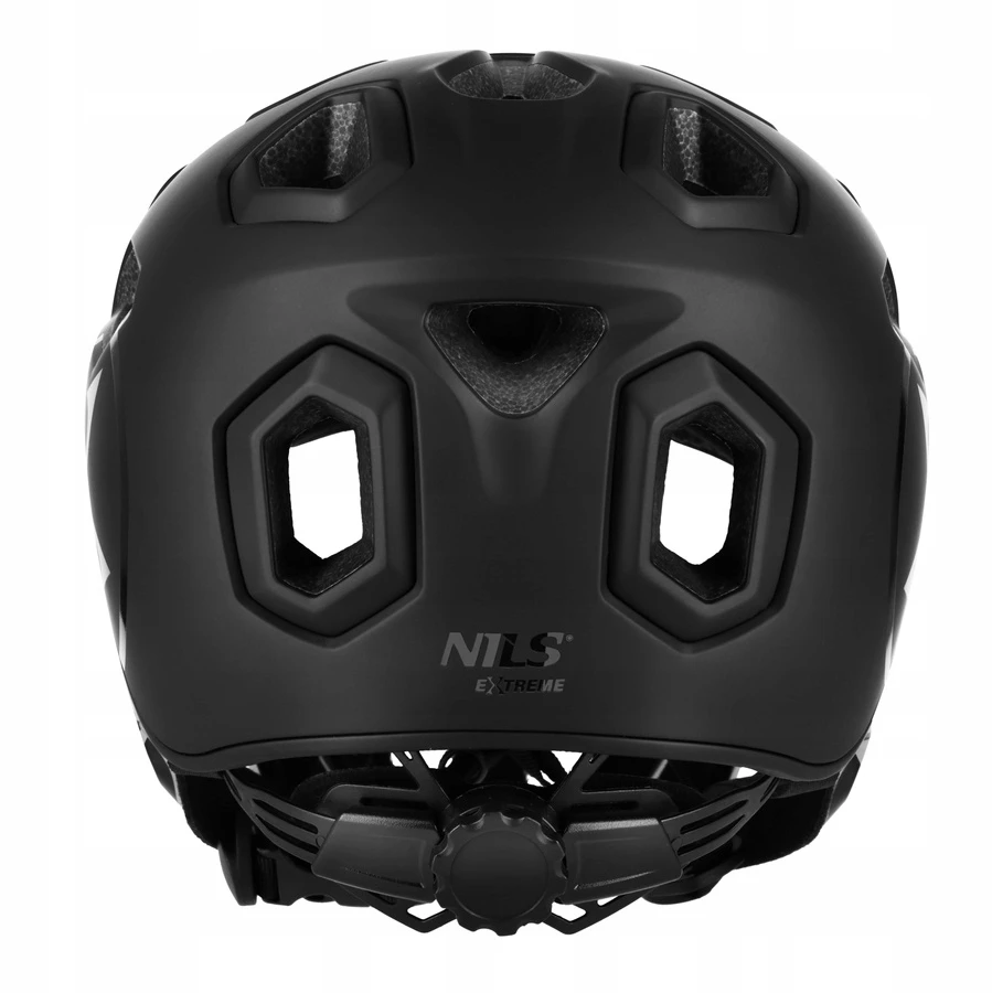 Dviratininkų šalmas Nils Extreme MT401 Rayden, juodas/pilkas