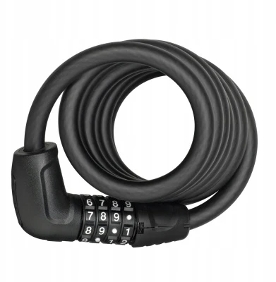 Dviratininkų užraktas ABUS 6512c Tresor - 180cm Juodas iš kietinto plieno