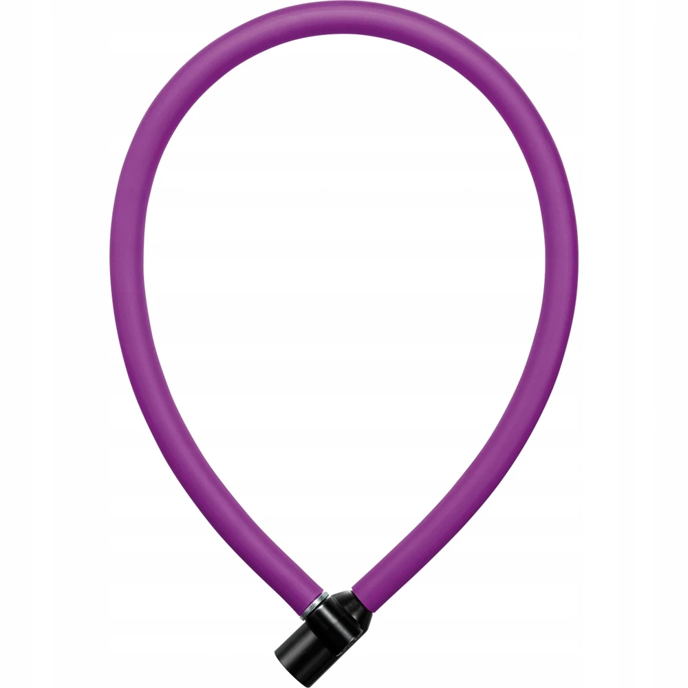Dviratinio užrakto kabelis - AXA - 60 cm - Karališka violetinė - Saugumo lygis 2 - Automatinis užraktas - 2 raktai įtraukti