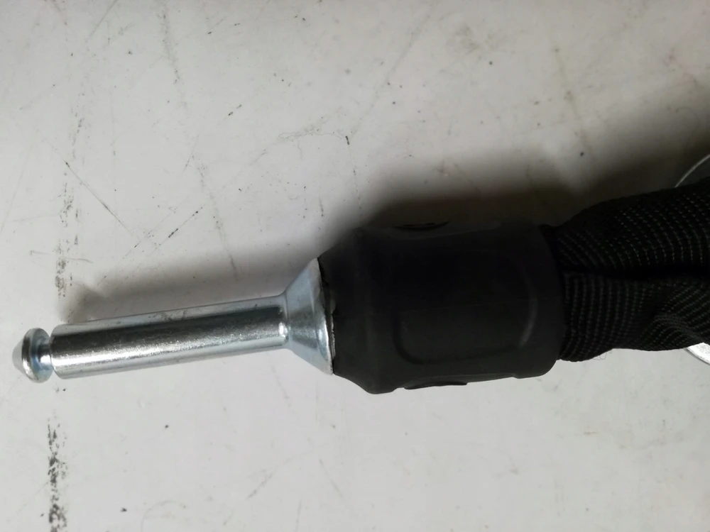 Dviratinio užrakto TRELOCK ZR 455 Juodas su Raudonu 100cm x 8mm