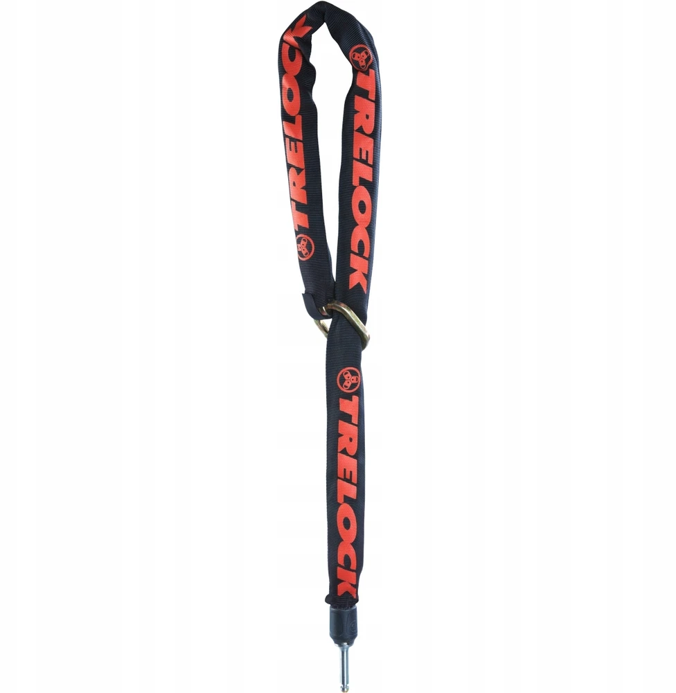 Dviratinio užrakto TRELOCK ZR 455 Juodas su Raudonu 100cm x 8mm