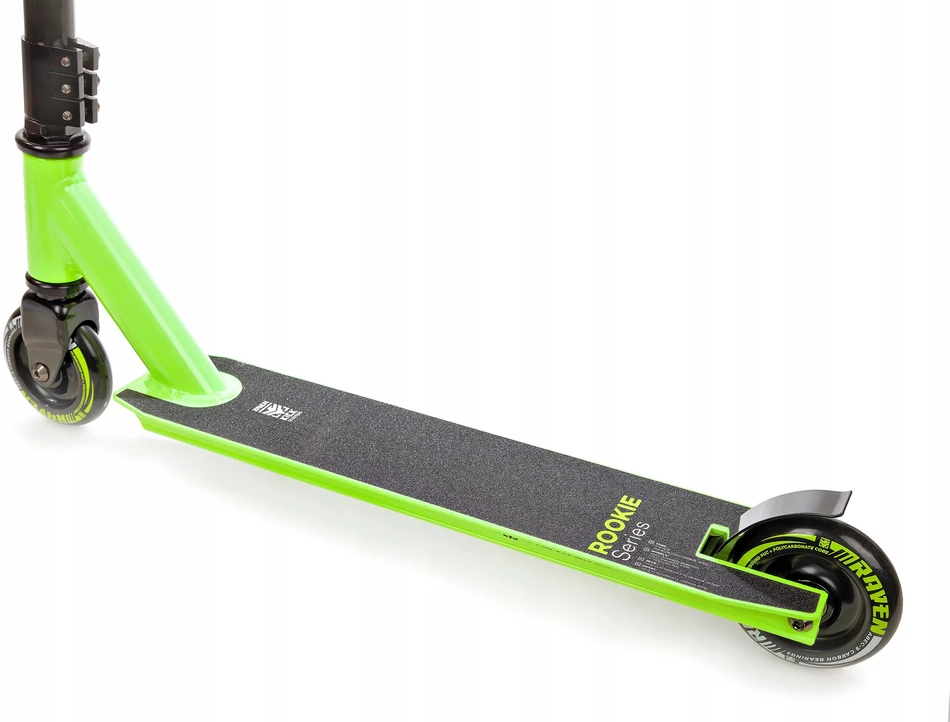 Dviratis paspirtukas Raven Rookie 100mm, juodas/žalias