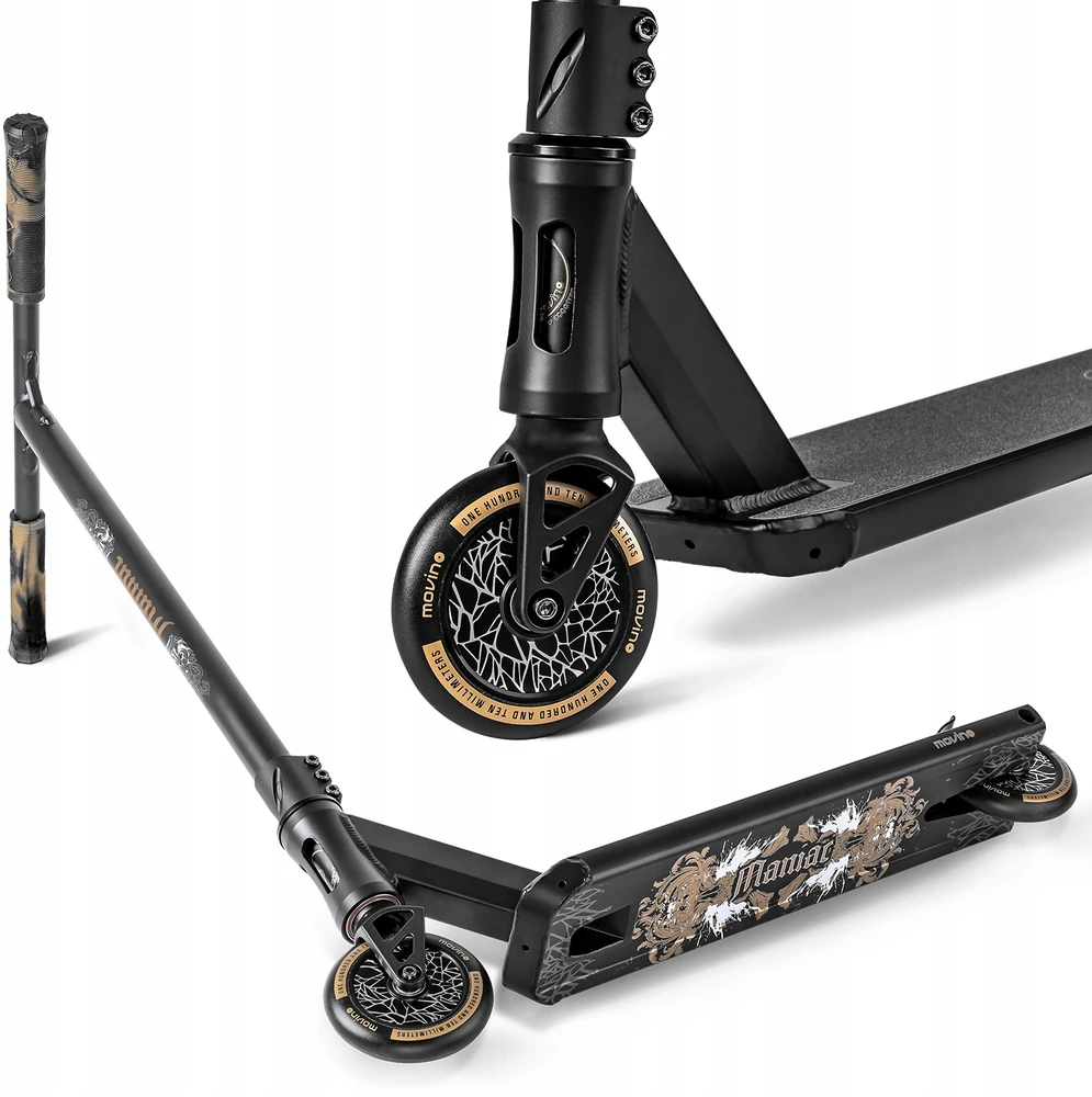 Dviratis paspirtukas Triukinic Movino Maniac Street Gold 110