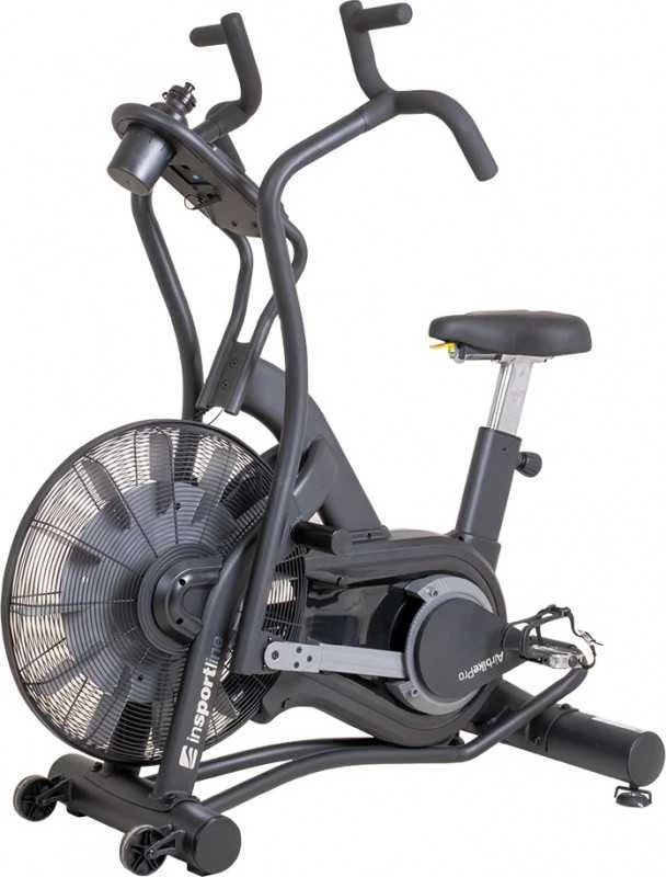 Dviratis treniruoklis su oro pasipriešinimu inSPORTline Airbike PRO (iki 160kg, smagr. 4.8kg)