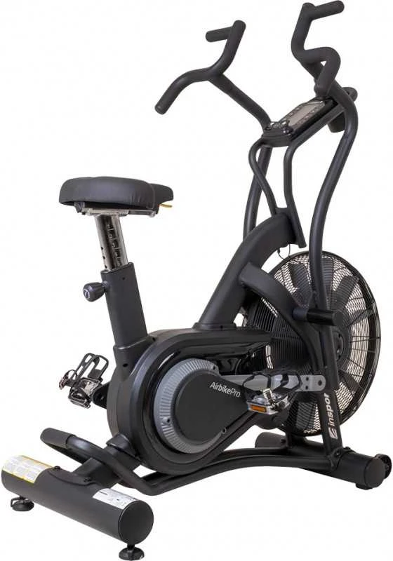 Dviratis treniruoklis su oro pasipriešinimu inSPORTline Airbike PRO (iki 160kg, smagr. 4.8kg)