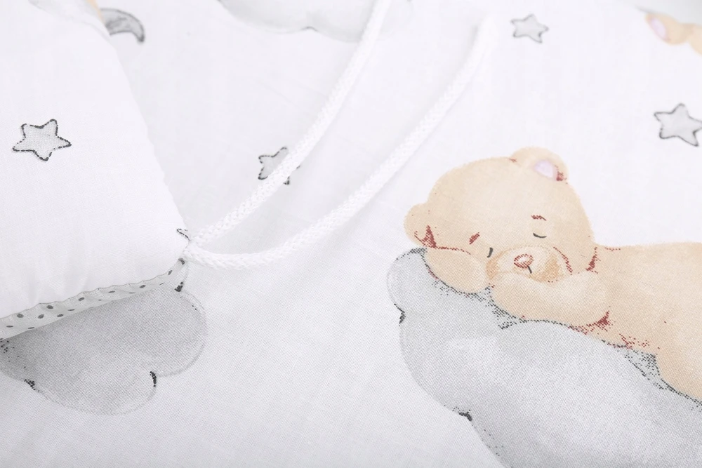 DVIŠIENĖ LOVO APSAUGĖ SU KILMĖLIAIS 180x30cm BABYMAM