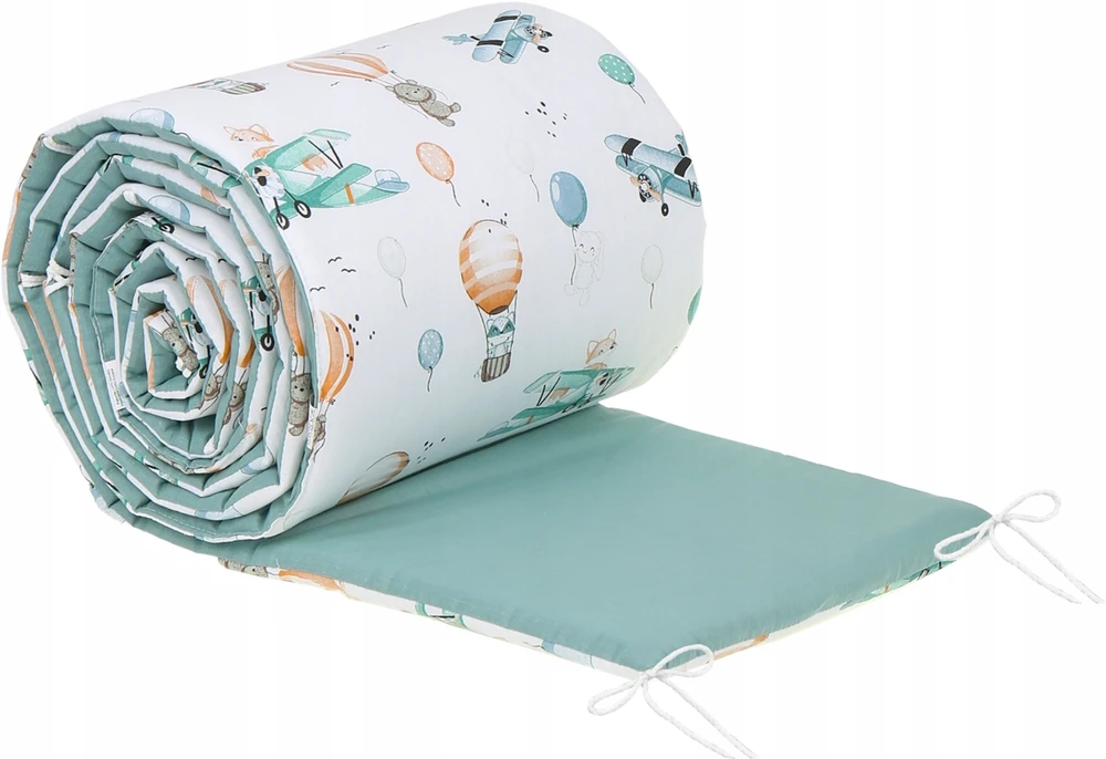 DVIŠIENĖ LOVO APSAUGĖ SU KILMĖLIAIS 180x30cm BABYMAM