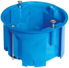 Simet Dvivietė instaliacinė dėžutė į gipso kartoną 139x68x45mm, 960 °C, IP20, mėlynos sp.