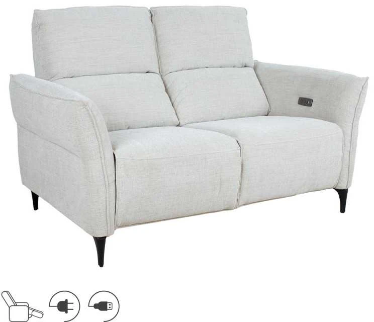 Home4You Dvivietė sofa su reglaineriu MIAMI Šviesiai smėlio