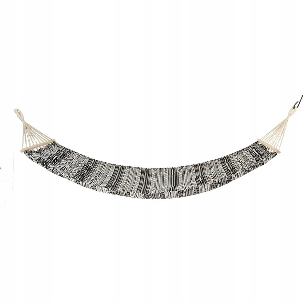 Sodo hamakas Royokamp Etno 1031262, 200x150cm, juodas/baltas, 2 asmenims
