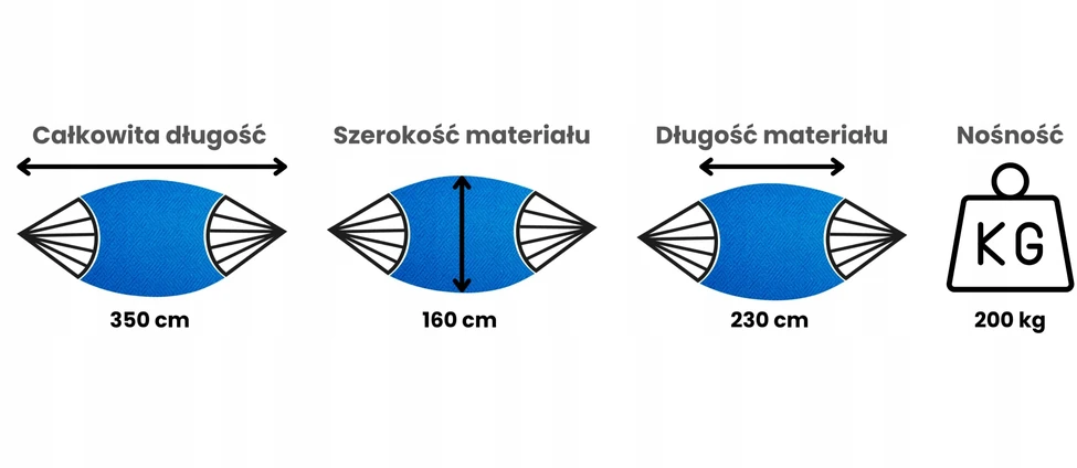 Dvivietis Kolumbietiškas Sodo Hamakas Potenza Merida Geltonas