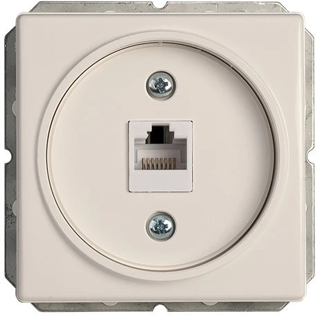 Kompiuterio lizdas VILMA STANDARD ST 150 be rėmelio, 2 vietų (2xRJ45 CAT5E UTP), baltas