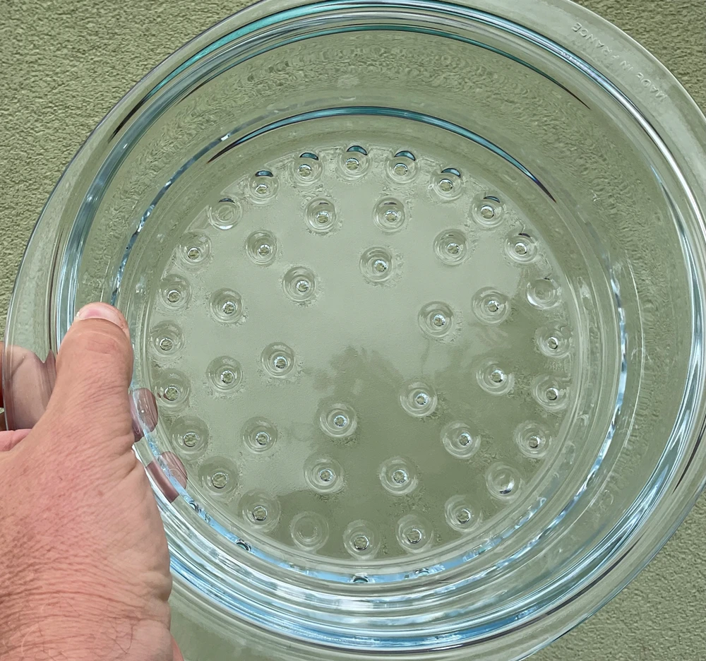 DYDŽIO STIKLINIS Įdėklas, skirtas GARINTI garų garintuvui PYREX OLDMAN 20cm
