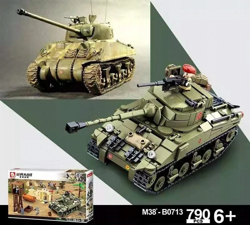 Dykumos mūšis El Alamein Sherman Diorama Sluban blokuoja armiją 719el B0713