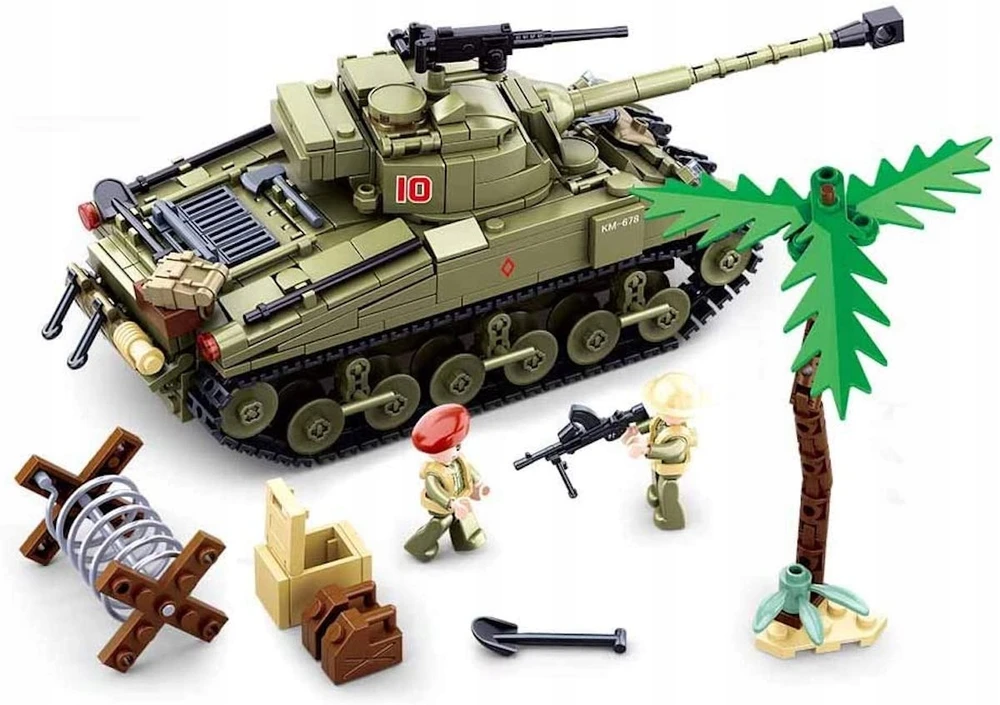 Dykumos mūšis El Alamein Sherman Diorama Sluban blokuoja armiją 719el B0713