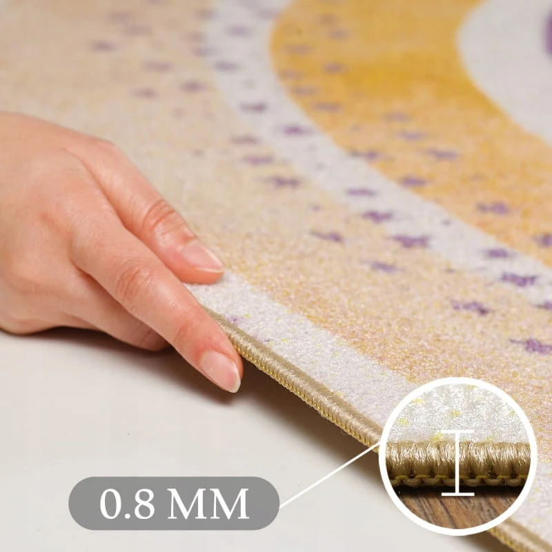 Ay Yildiz Dywan dziecięcy Tęcza na kremowym tle antypoślizgowy do prania 100x150 cm
