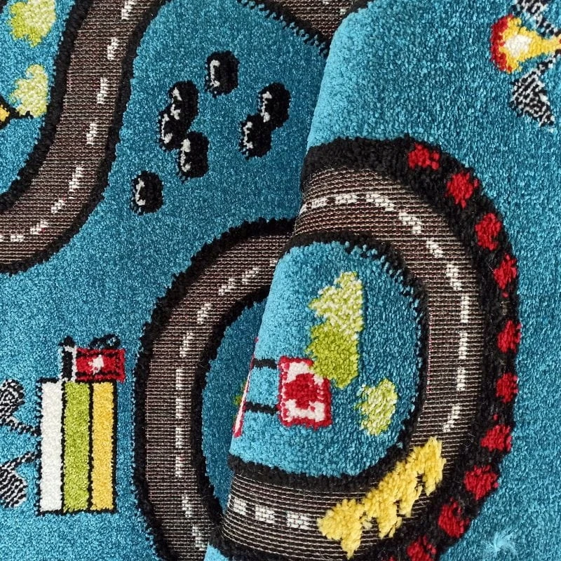 Dywanopol DYWAN DZIECIĘCY KIDS 4 CITY SENSORYCZNY 3D DO POKOJU PRZEDSZKOLA 100 x 150