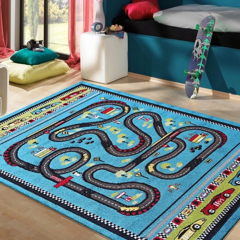 Dywanopol DYWAN DZIECIĘCY KIDS 4 CITY SENSORYCZNY 3D DO POKOJU PRZEDSZKOLA 100 x 150