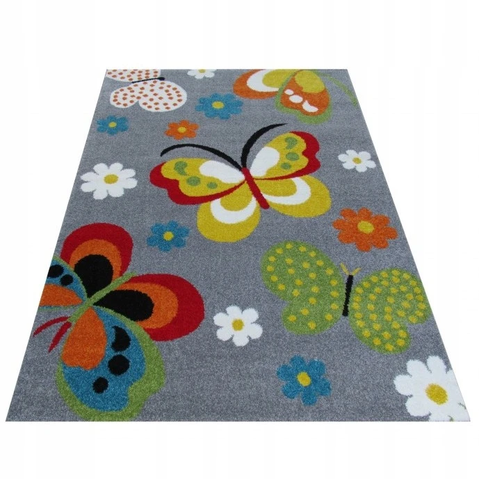 Dywanpol Dywan dla Dzieci MONDO 14 MOTYLE Pilka 160x220