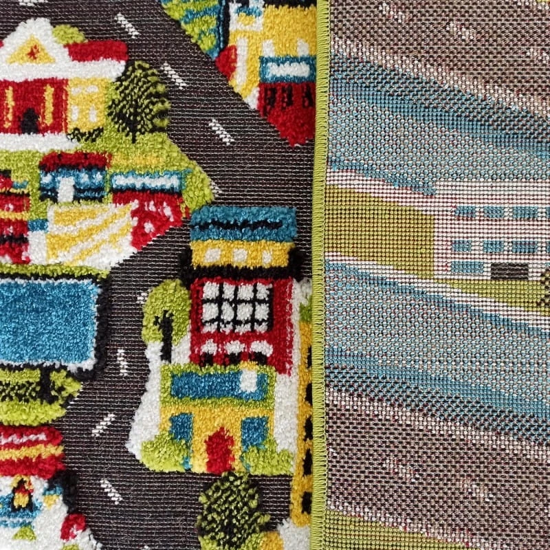 Dywanpol DYWAN DZIECIĘCY KIDS 3 CITY SENSORYCZNY 3D DO POKOJU PRZEDSZKOLA 100x150