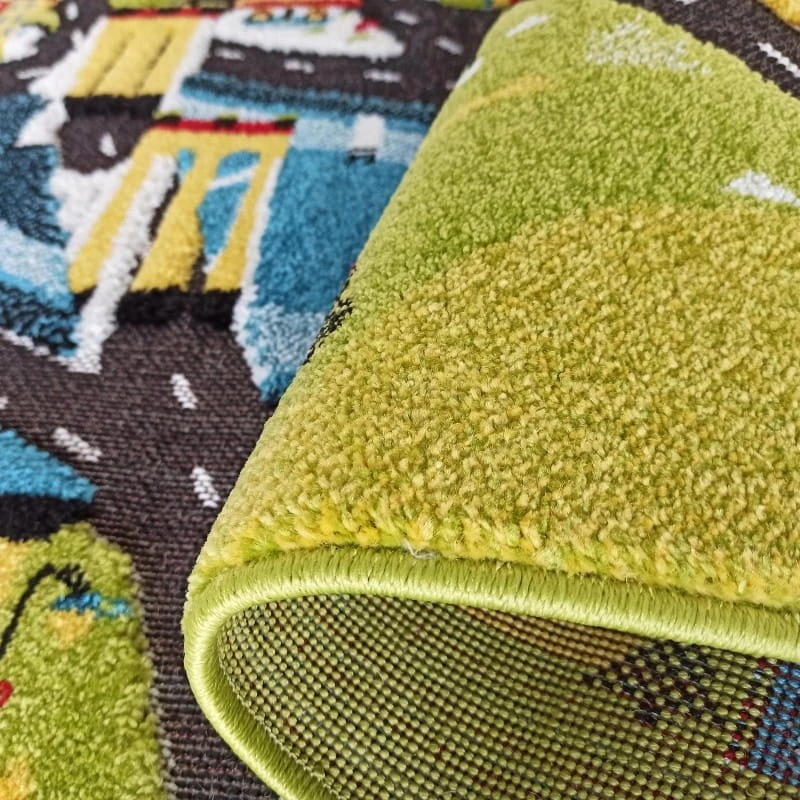 Dywanpol DYWAN DZIECIĘCY KIDS 3 CITY SENSORYCZNY 3D DO POKOJU PRZEDSZKOLA 100x150
