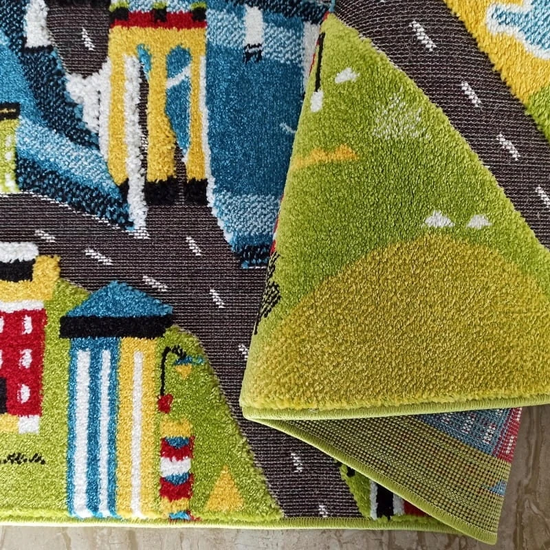 Dywanpol DYWAN DZIECIĘCY KIDS 3 CITY SENSORYCZNY 3D DO POKOJU PRZEDSZKOLA 100x150