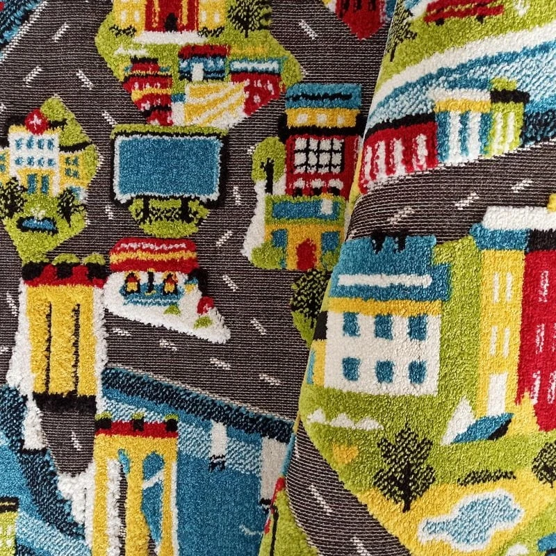 Dywanpol DYWAN DZIECIĘCY KIDS 3 CITY SENSORYCZNY 3D DO POKOJU PRZEDSZKOLA 100x150