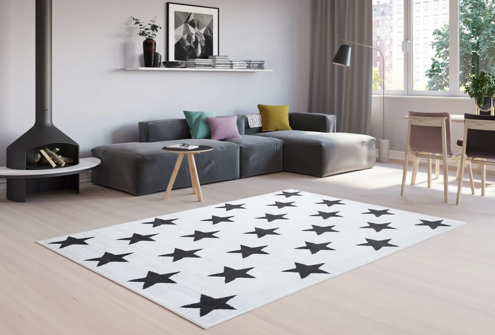Dywany Chemex DYWAN CANVAS 200x300 BCF Soft Kolorowe Wzory 96ft