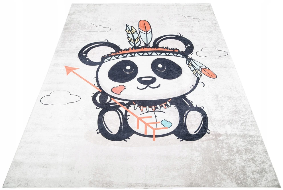 Dywany Chemex DYWAN Kolorowy DZIECIĘCY 160x230 Indianin Panda