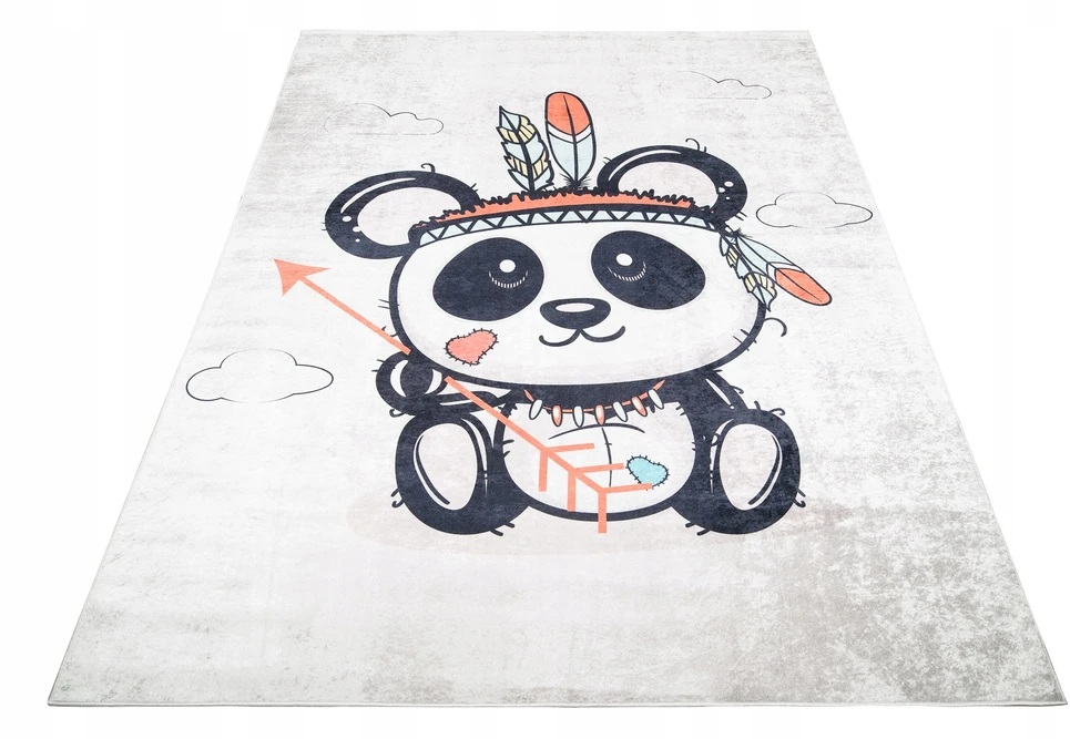 Dywany Chemex DYWAN Kolorowy DZIECIĘCY 160x230 Indianin Panda