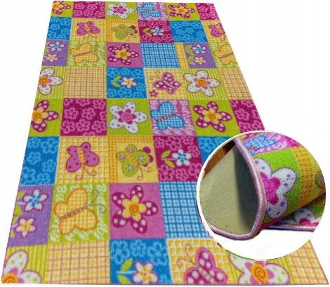 Dywany Chemex Kolorowy dywanik KIDS dla dziewczynek 100x150