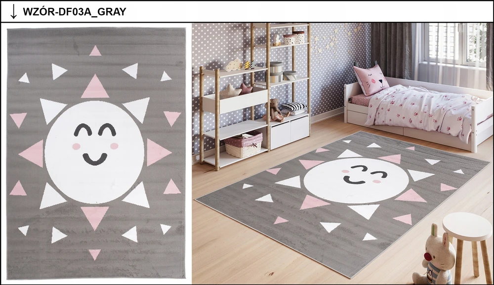 Dywany Chemex PASTELINIS KILIMAS 180x250 COSMOS BEAR PANDA OWLS
