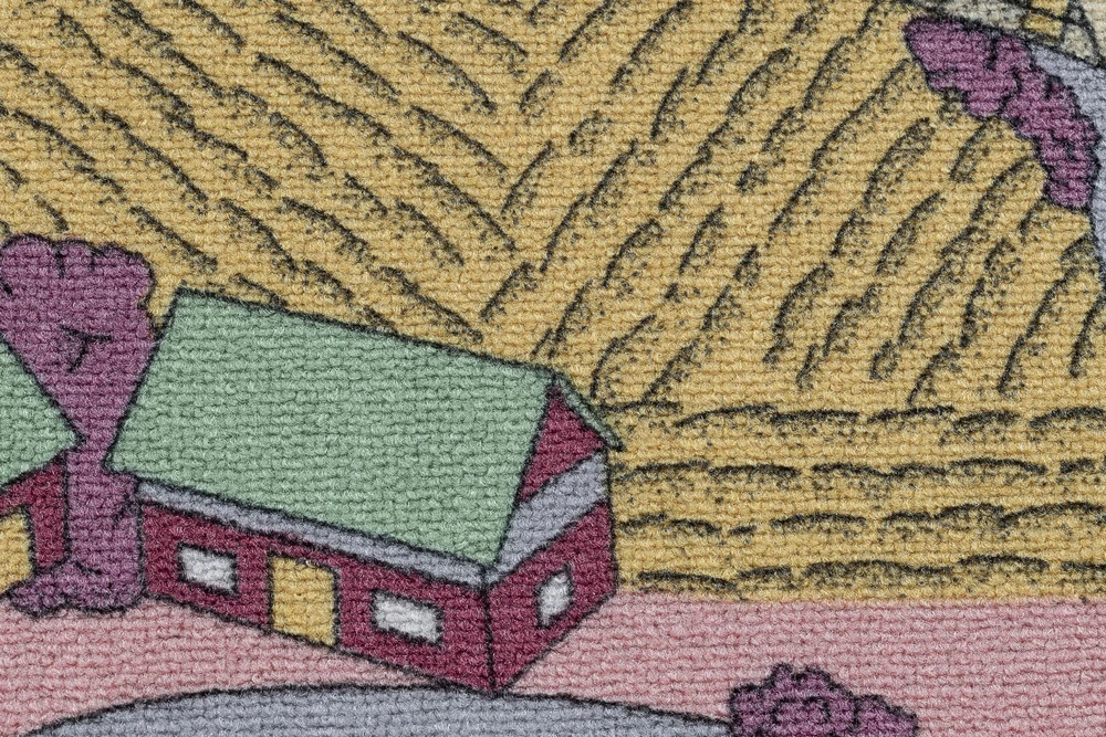 Dywany Uszczow ANTYPOŚLIZGOWY DYWAN DZIECIĘCY 140x200 róż #AW032