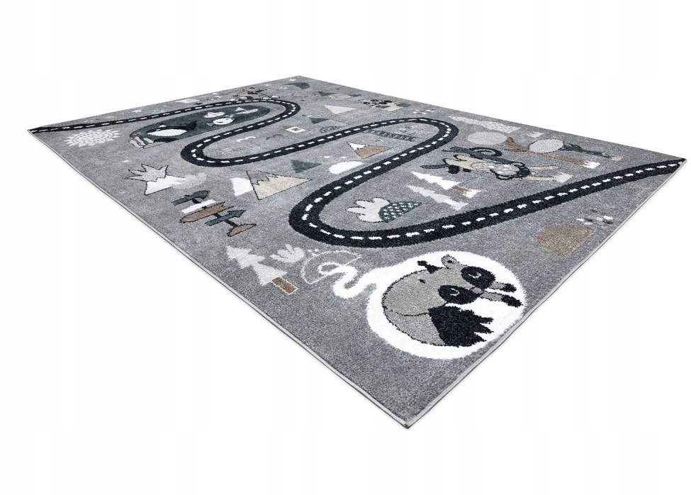 Dywany Uszczow DYWAN DLA DZIECI FUN 180x270 cm ULICA pilka #O223