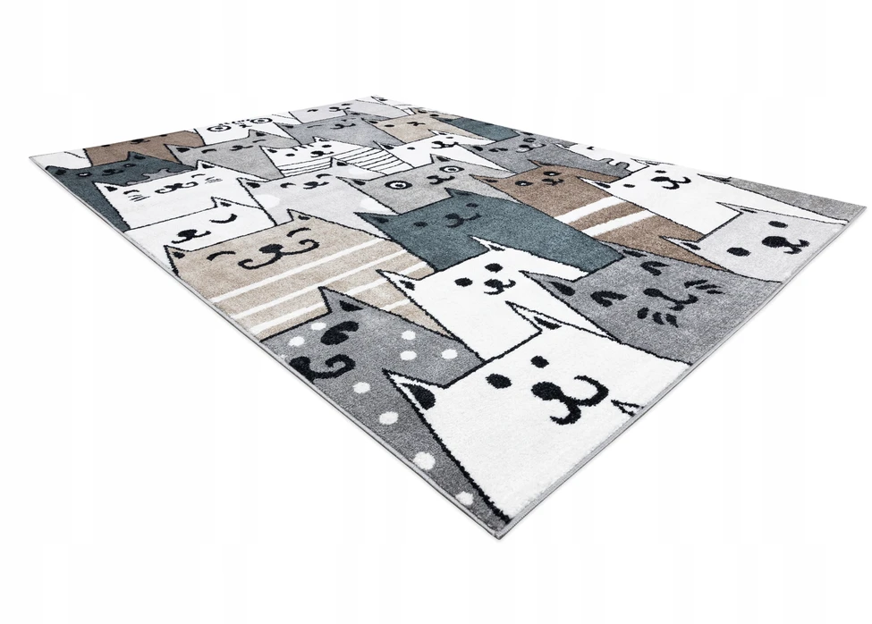 Dywany Uszczow DYWAN DLA DZIECI FUN 200x290 cm KOTY KOTKI #O211