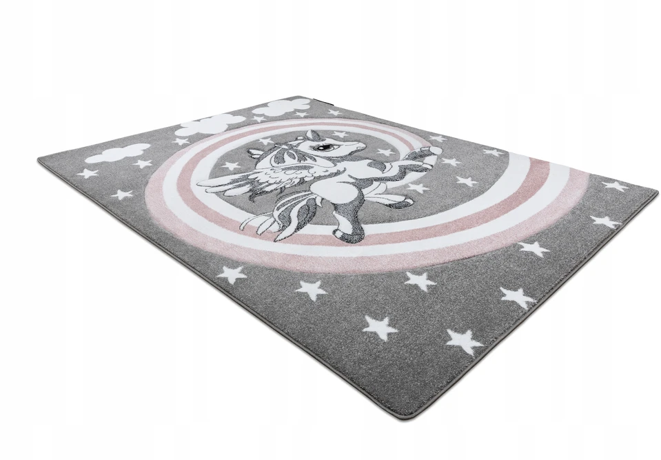 Dywany Uszczow DYWAN DZIECIĘCY PETIT 120x170 KUCYK pilka UNICORN #GR2960