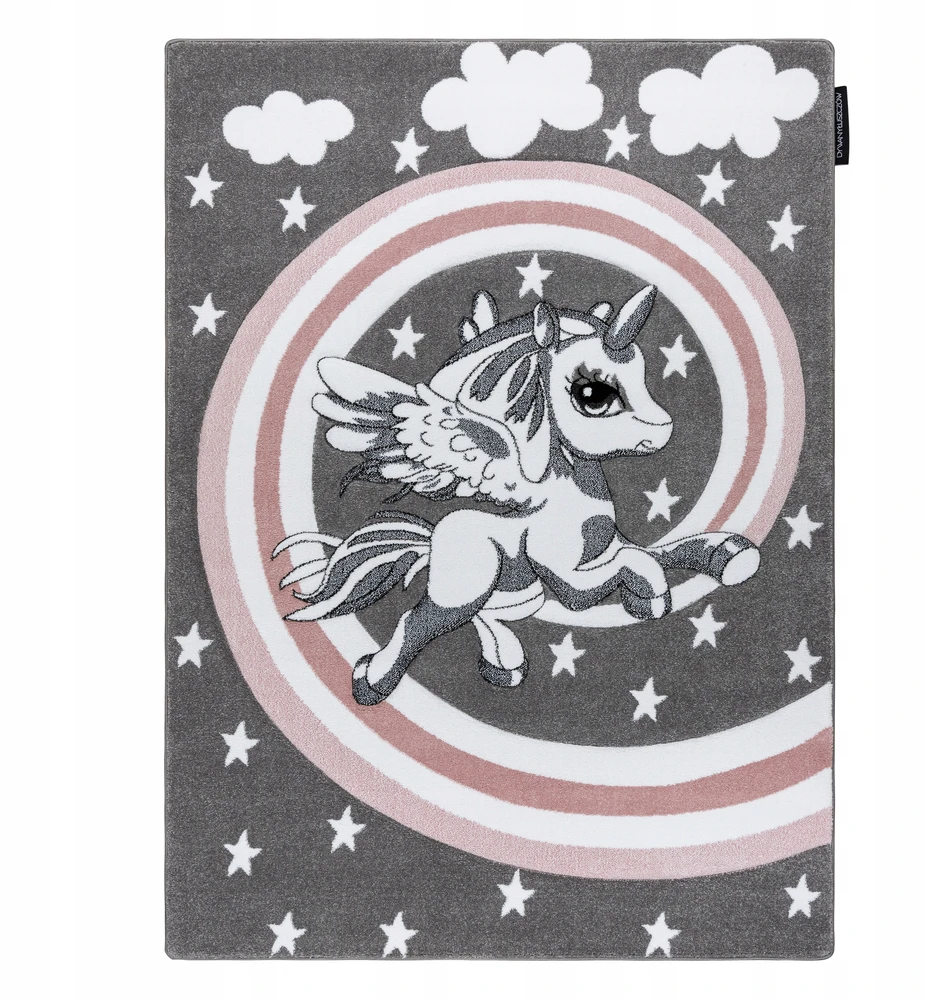 Dywany Uszczow DYWAN DZIECIĘCY PETIT 120x170 KUCYK pilka UNICORN #GR2960