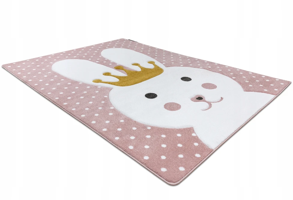 Dywany Uszczow Dywan SMART KIDS BUNNY KRÓLICZEK RÓŻ 140x190 cm