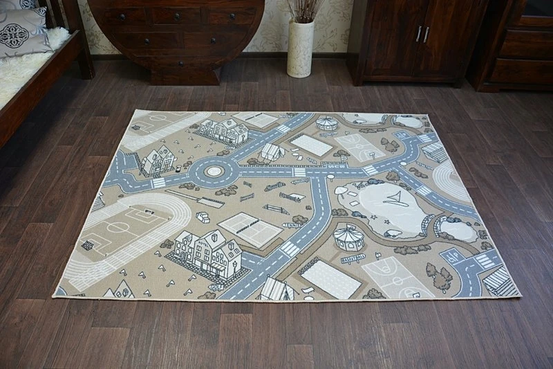 Dywany Uszczow NESLYDUS GATVĖS KILIMAS 100x150 smėlio spalvos @82608