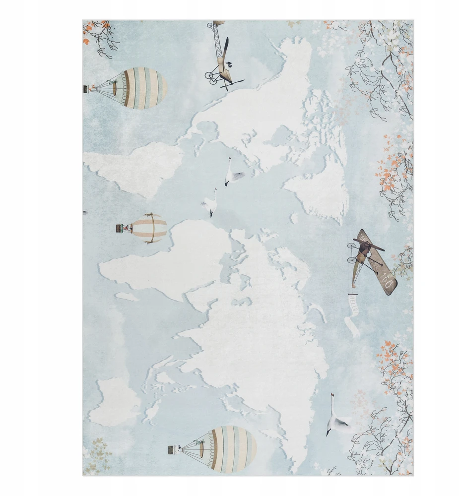 Dywany Uszczow PLAUBAMAS KILIMAS VAIKAMS 80x150 cm WORLD #I032