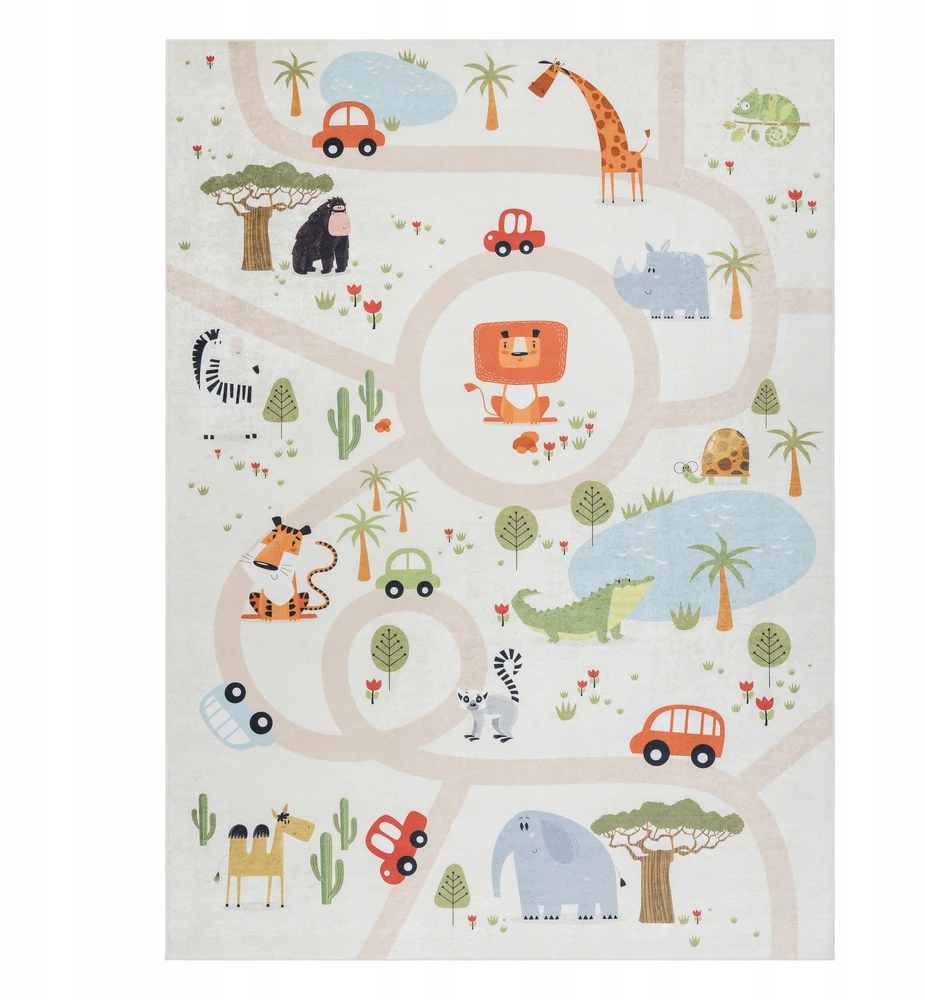 Dywany Uszczow PLAUBAMAS KILIMAS VAIKAMS 80x150 cm ZOO #I033