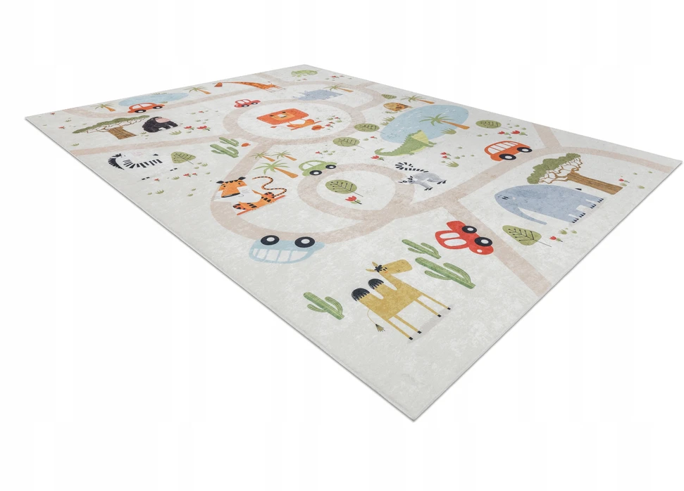 Dywany Uszczow PLAUBAMAS KILIMAS VAIKAMS 80x150 cm ZOO #I033