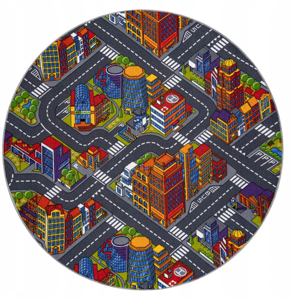 Dywany Uszczow Rugsx vaikiškas kilimas Big City, 100 cm